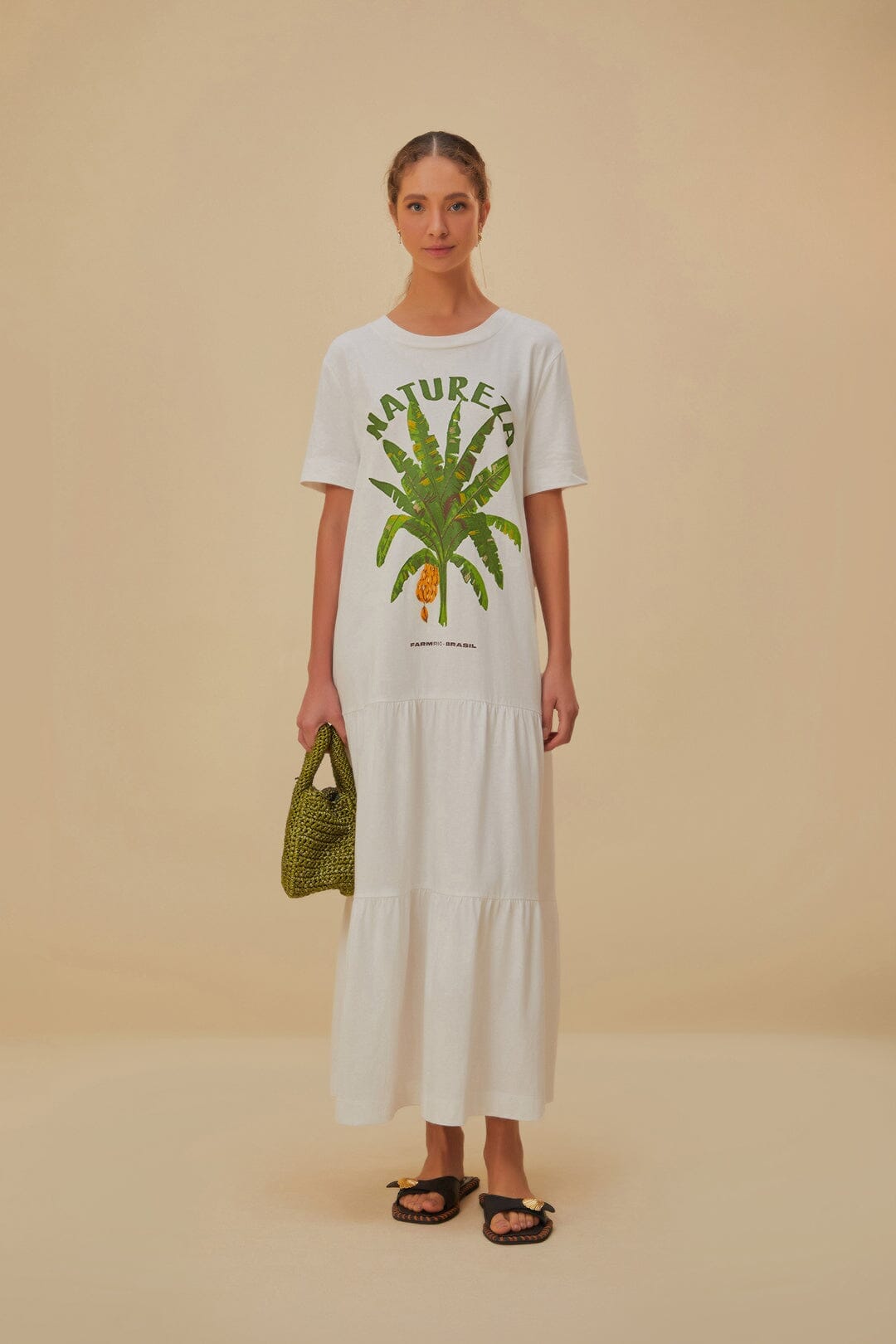 White Natureza Organic Cotton Maxi Dress – FARM Rio