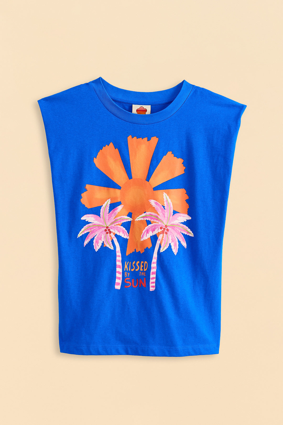 Blue Kissed By The Sun Organic Cotton T-Shirt