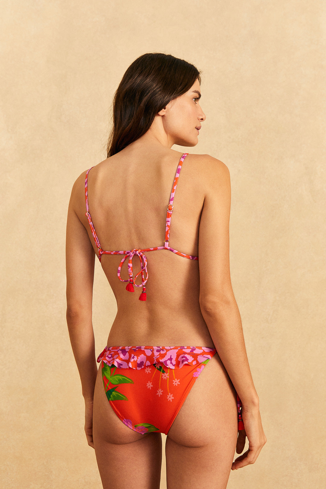 Romantic Garden & Leopard Pop Bikini Bottom