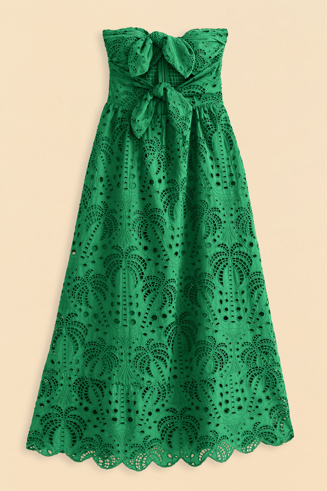 Green Coconut Tree Richelieu Midi Dress