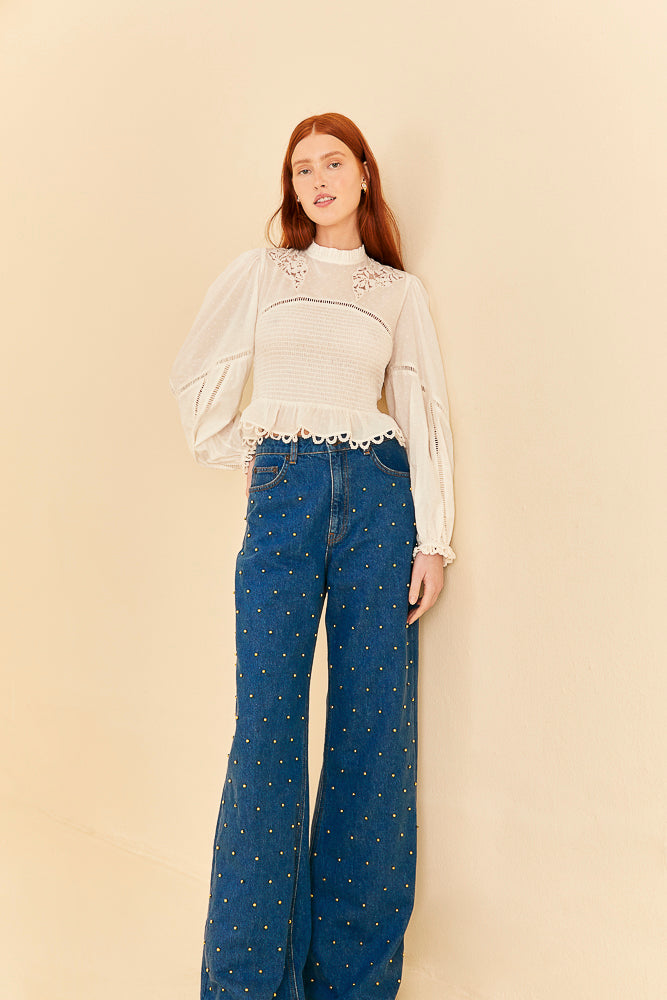 Baggy Beaded Jeans