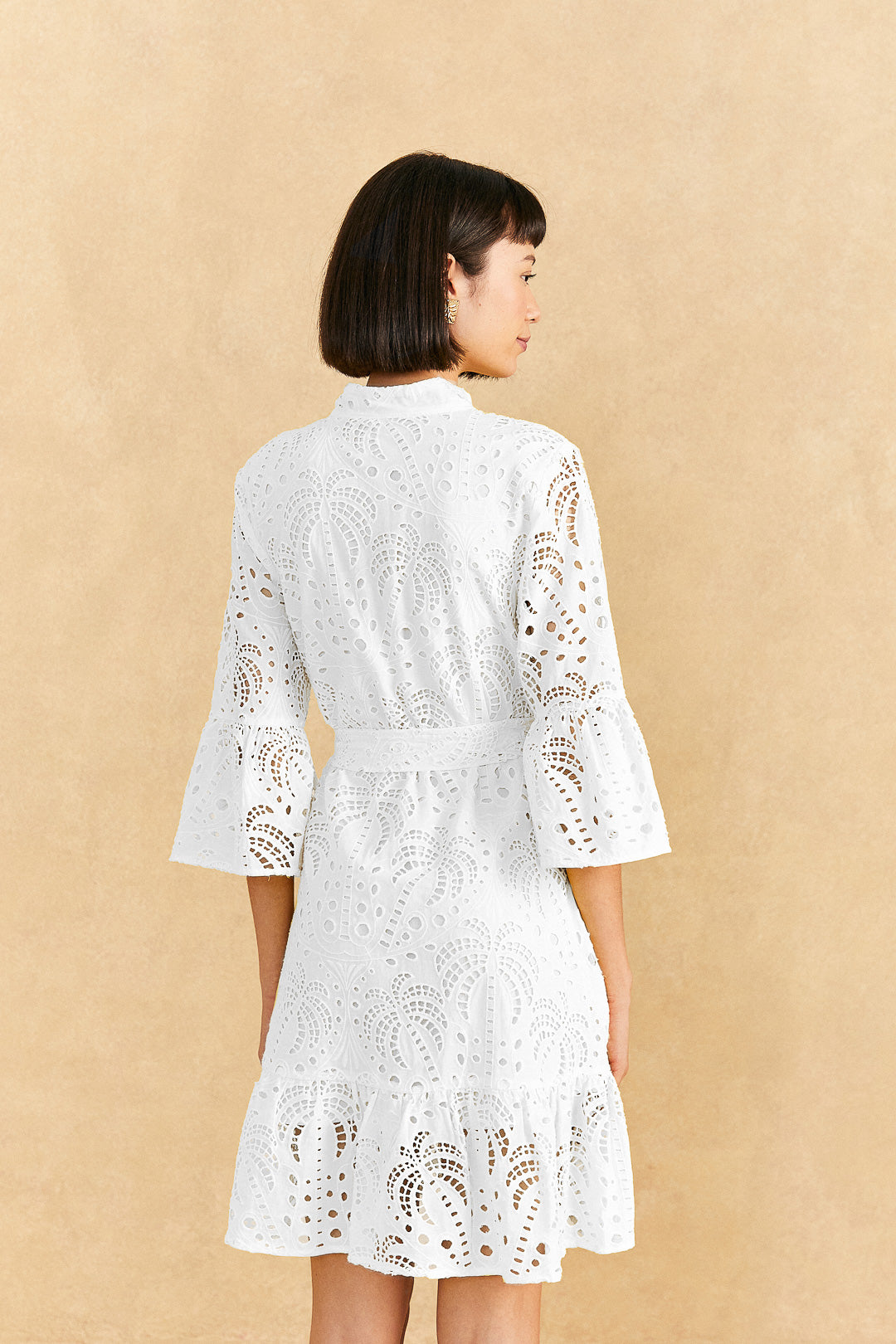Off-White Palm Tree Mini Dress