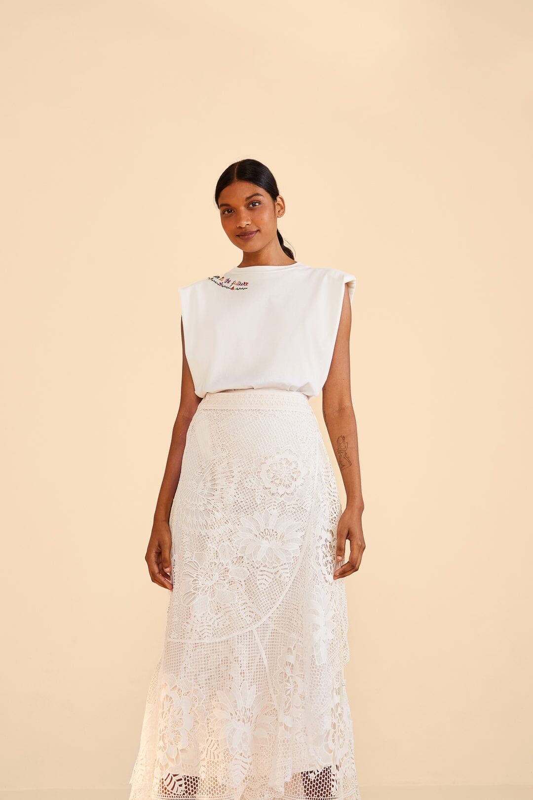 Off-White Guipire Midi Skirt