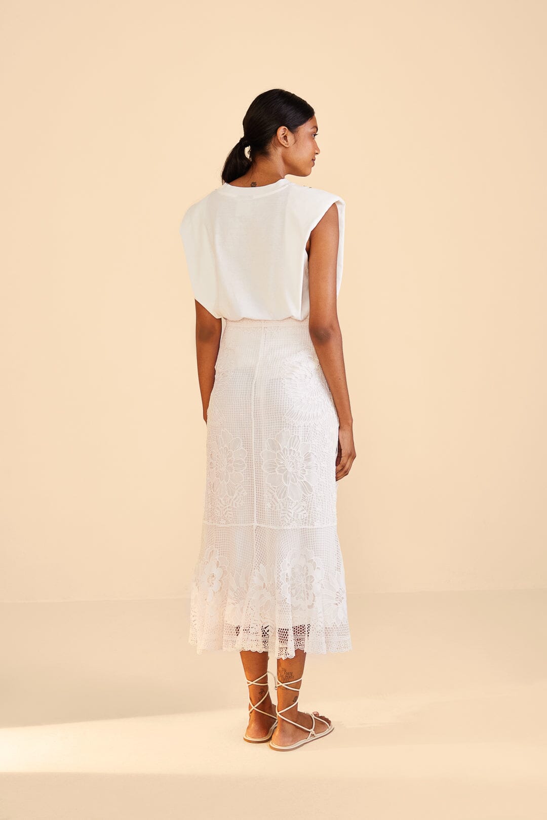 Off-White Guipire Midi Skirt