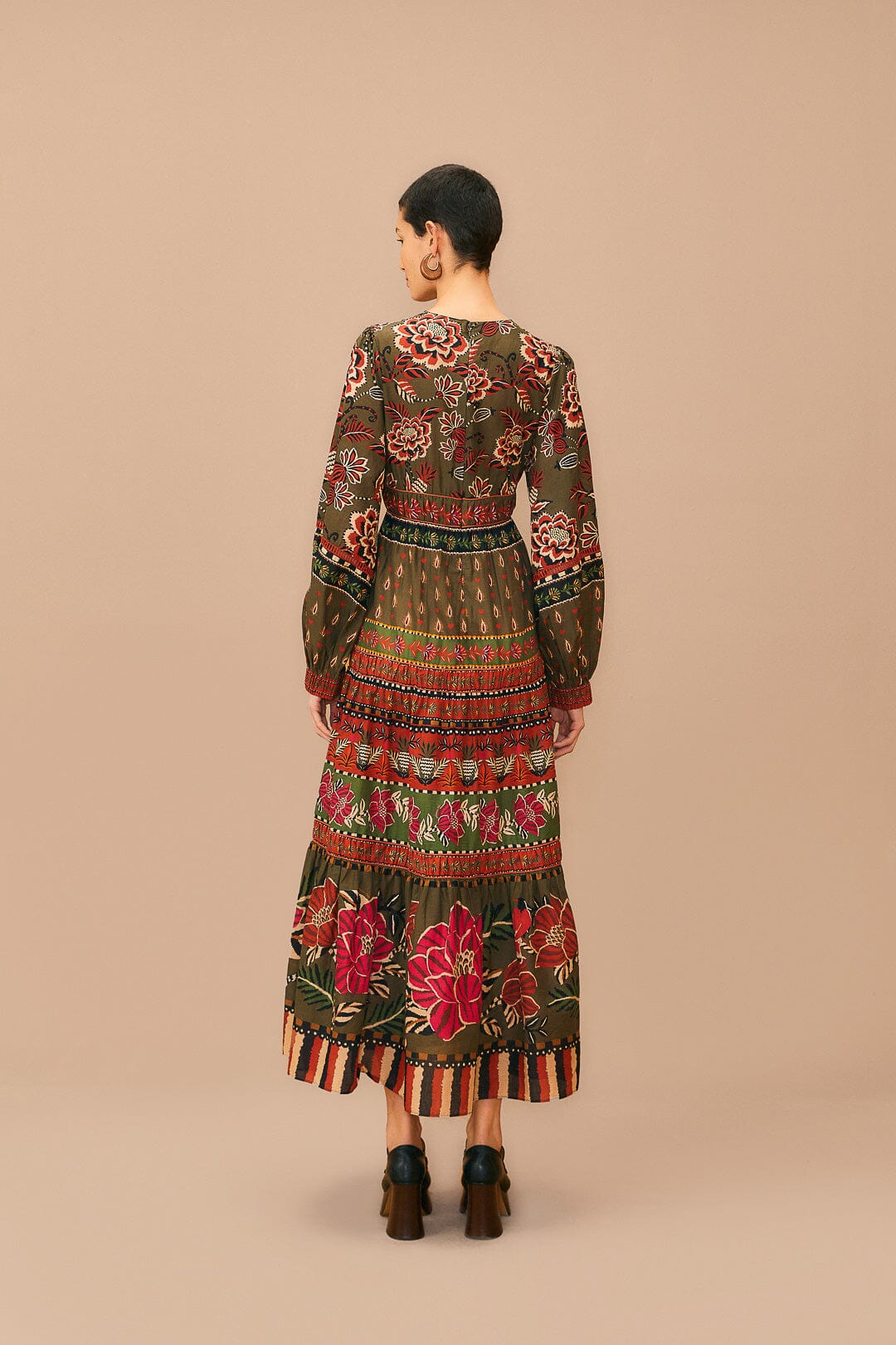 Multicolor Ainika Floral Garden Maxi Dress