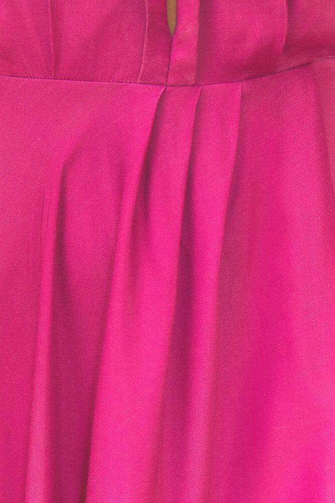 Pink Long Sleeve Maxi Dress
