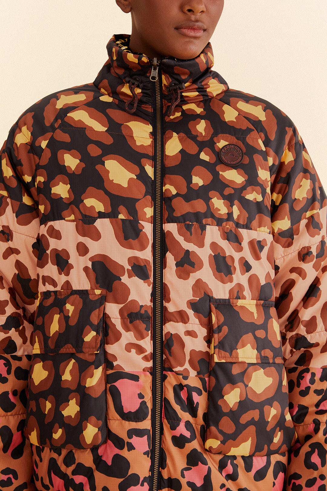 Leopard Desire Reversible Puffer Jacket