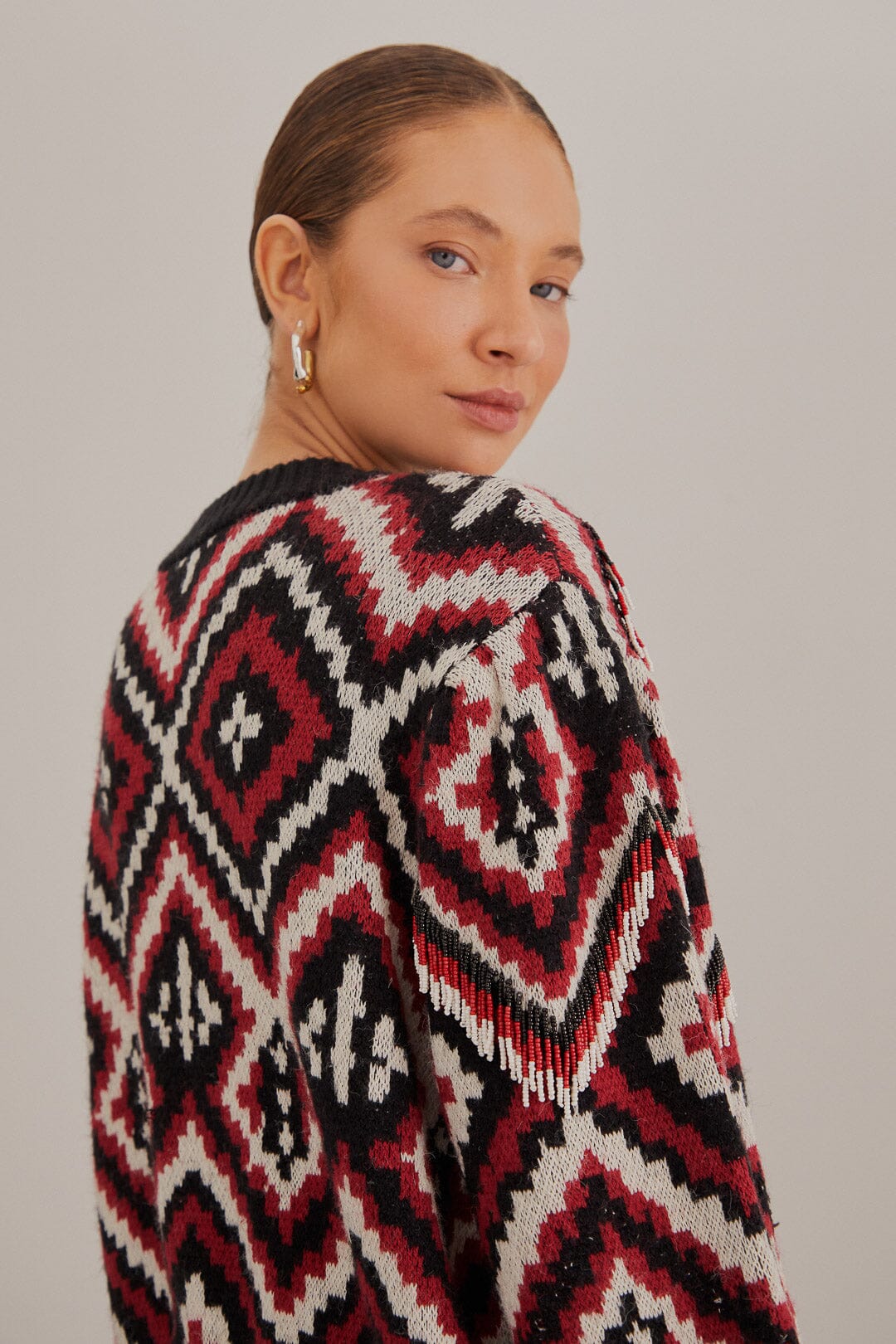 Rauti Beaded Knit Sweater