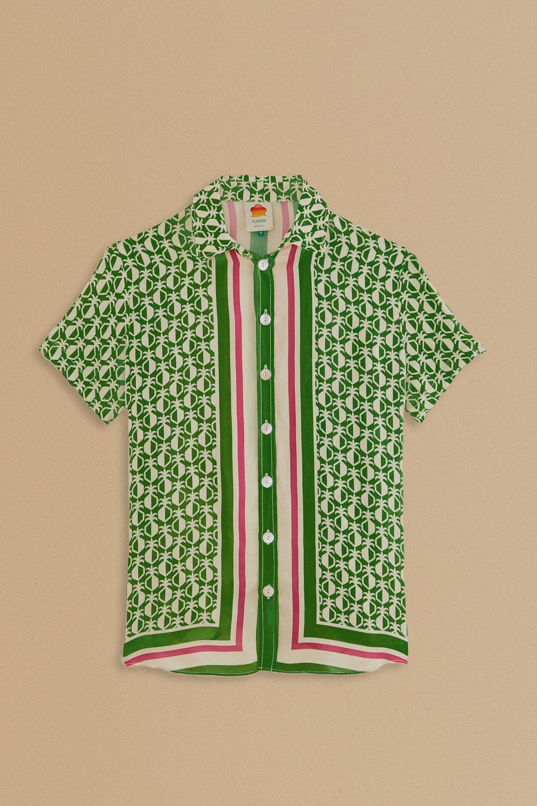 Green Pineapple Scarf Shirt