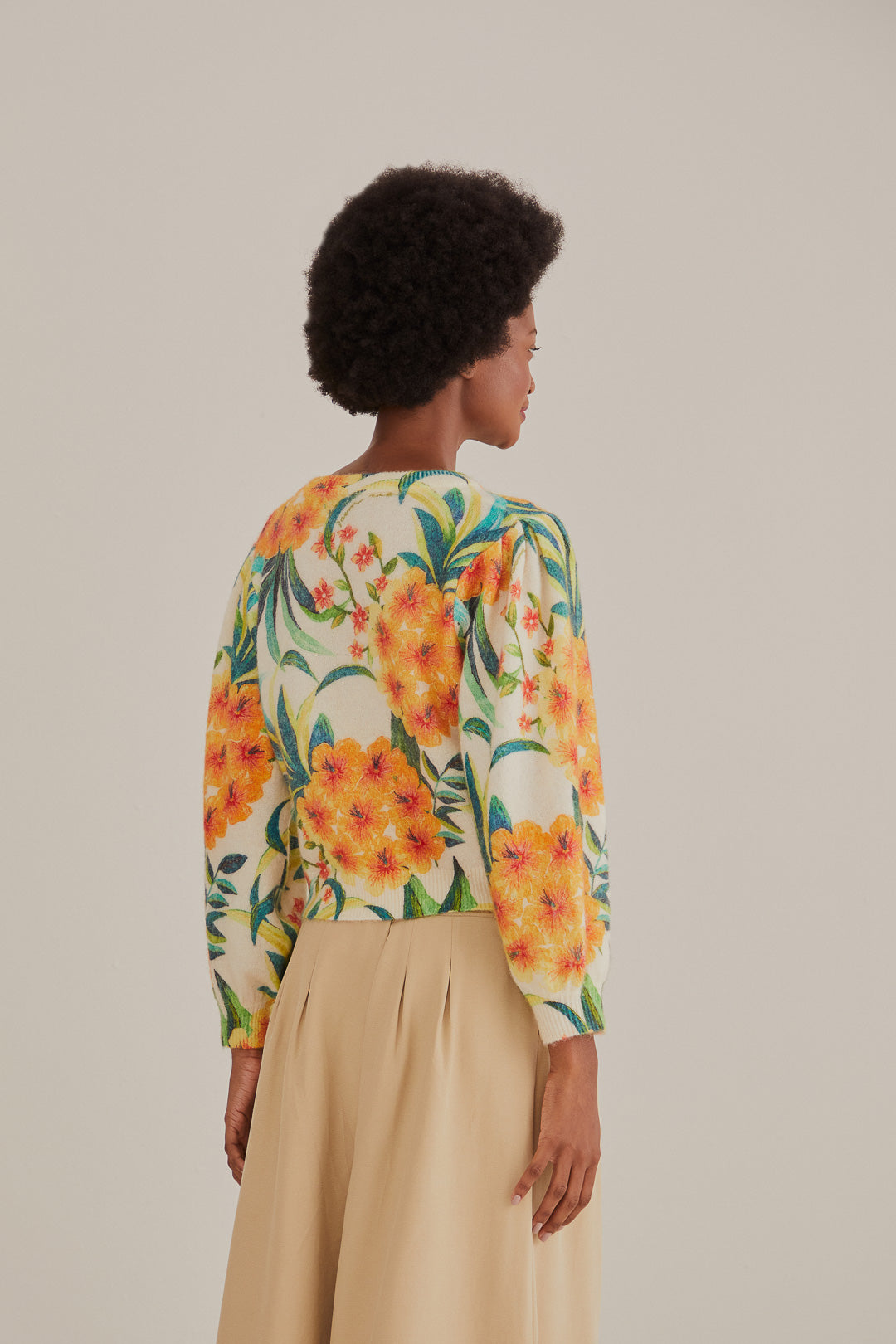Off-White Pineapple Bloom Knit Cardigan